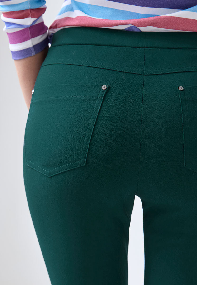 Hayley Easy Fit Slim Leg Trouser - Winter Teal