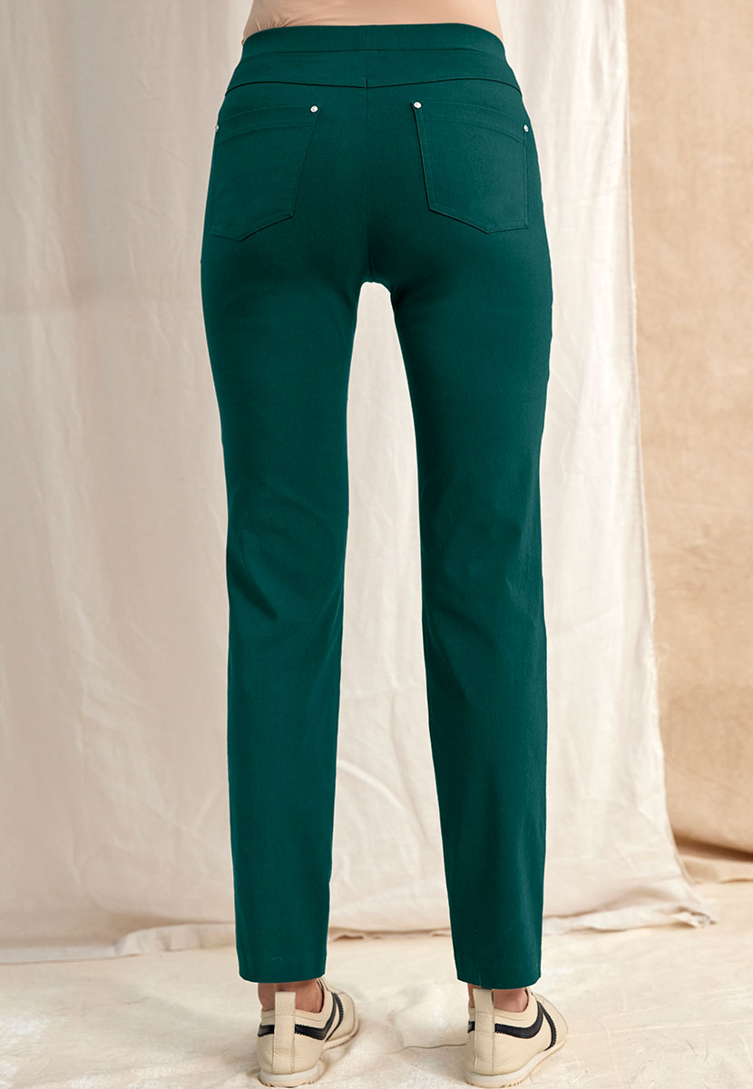 Hayley Fleece Lined Trouser Winter Teal Back View