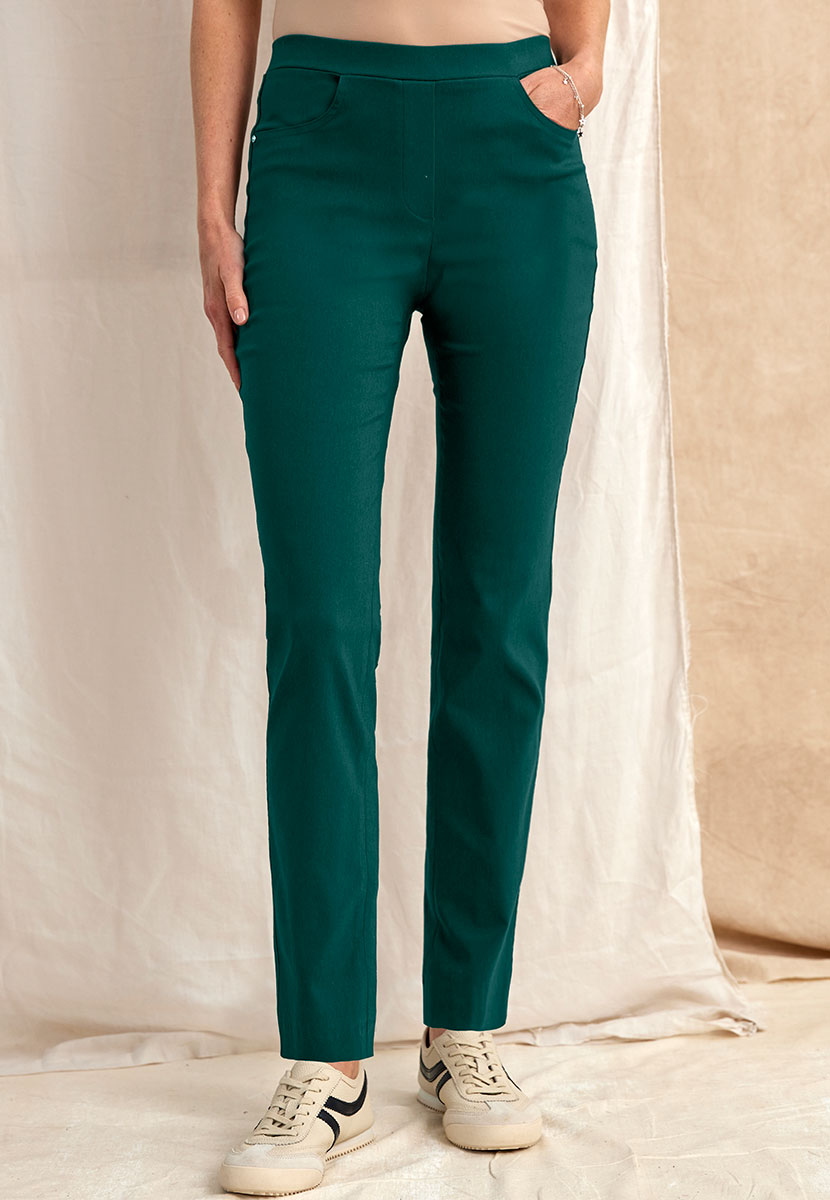 Hayley Fleece Lined Trouser Winter Teal Alternative View
