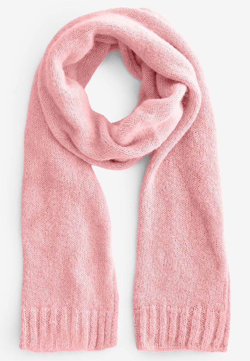 Helena Alpaca Scarf - Pink Blush Front