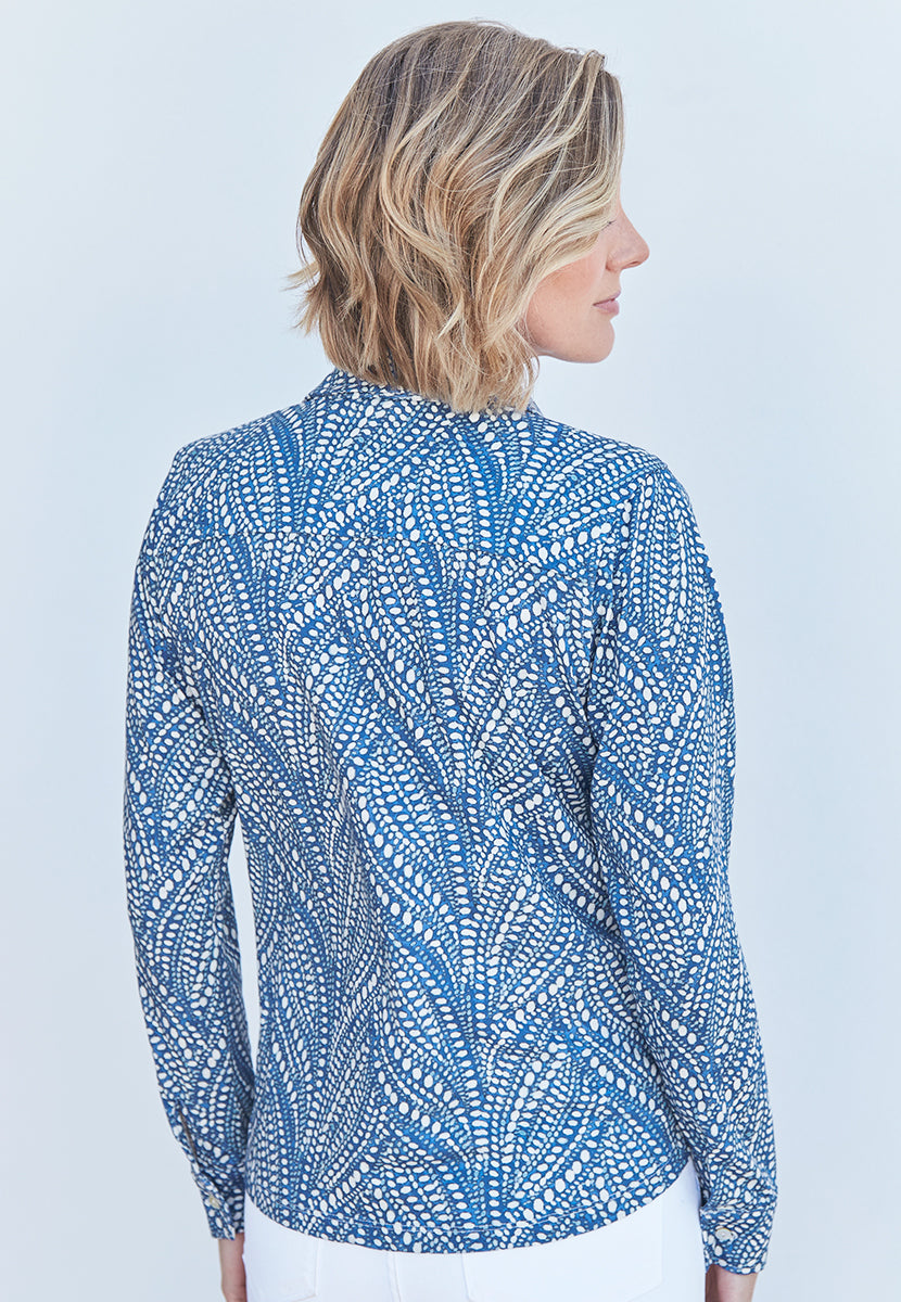 Izzy Pure Cotton Jersey Shirt - Nova Print