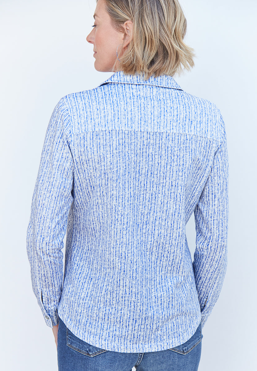 Izzy Pure Cotton Jersey Shirt - Stripe