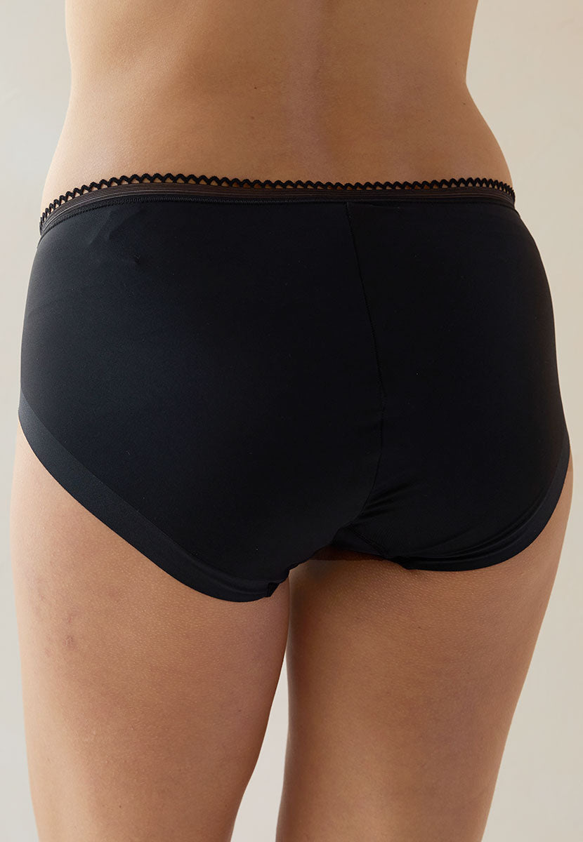 Best Comfort Microfibre Bikini Brief - Black Back View