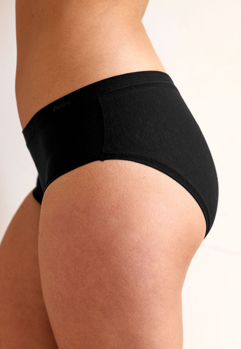 2 Pack Cotton Flexi Adapt Bikini Briefs - Black