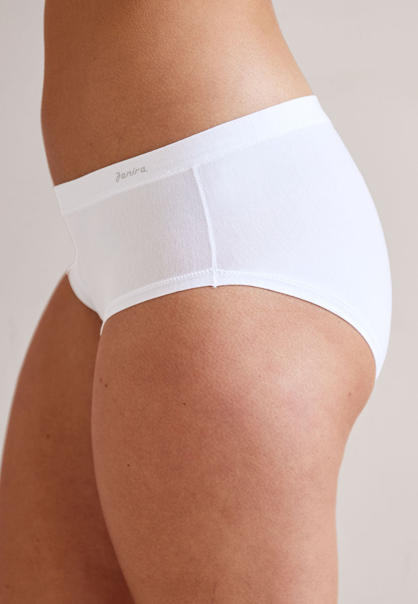 2 Pack Cotton Flexi Adapt Bikini Briefs - White