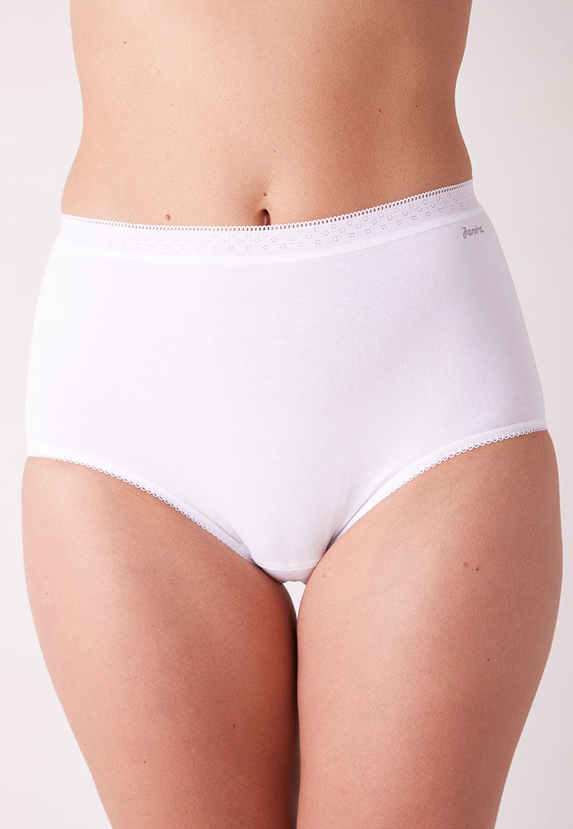 Janira - 3 Pack Maxi Essential Full Brief- White