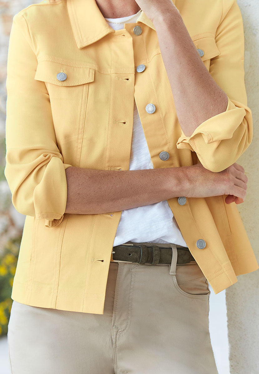 Jessi Denim Styling Jacket - Daffodil Yellow