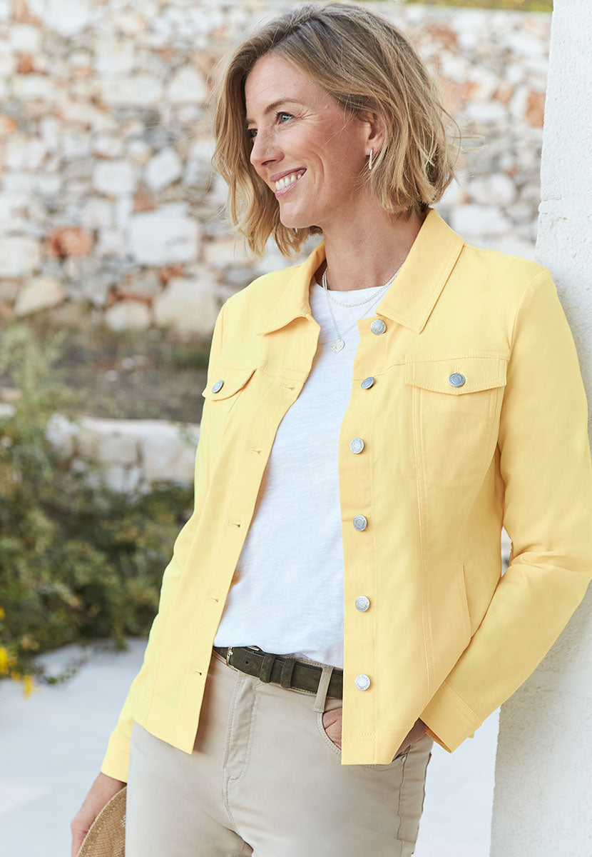 Jessi Denim Styling Jacket - Daffodil Yellow