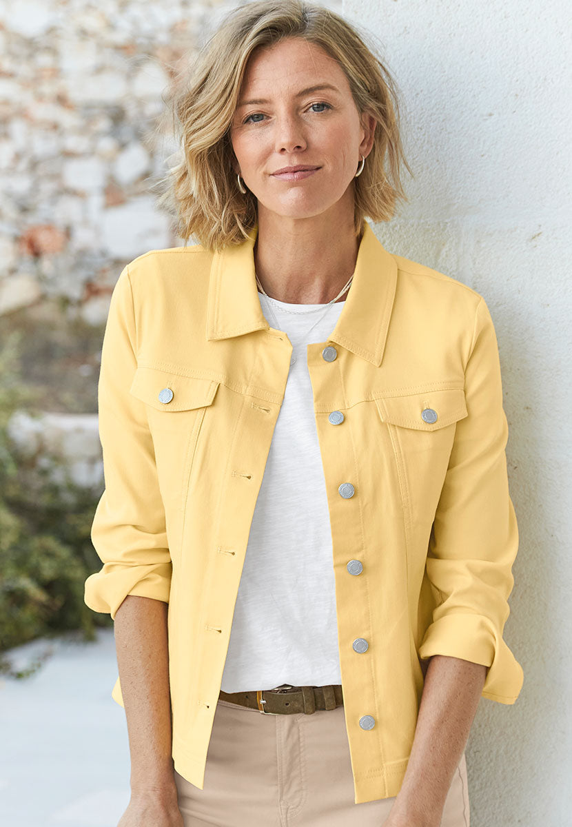 Jessi Denim Styling Jacket - Daffodil Yellow