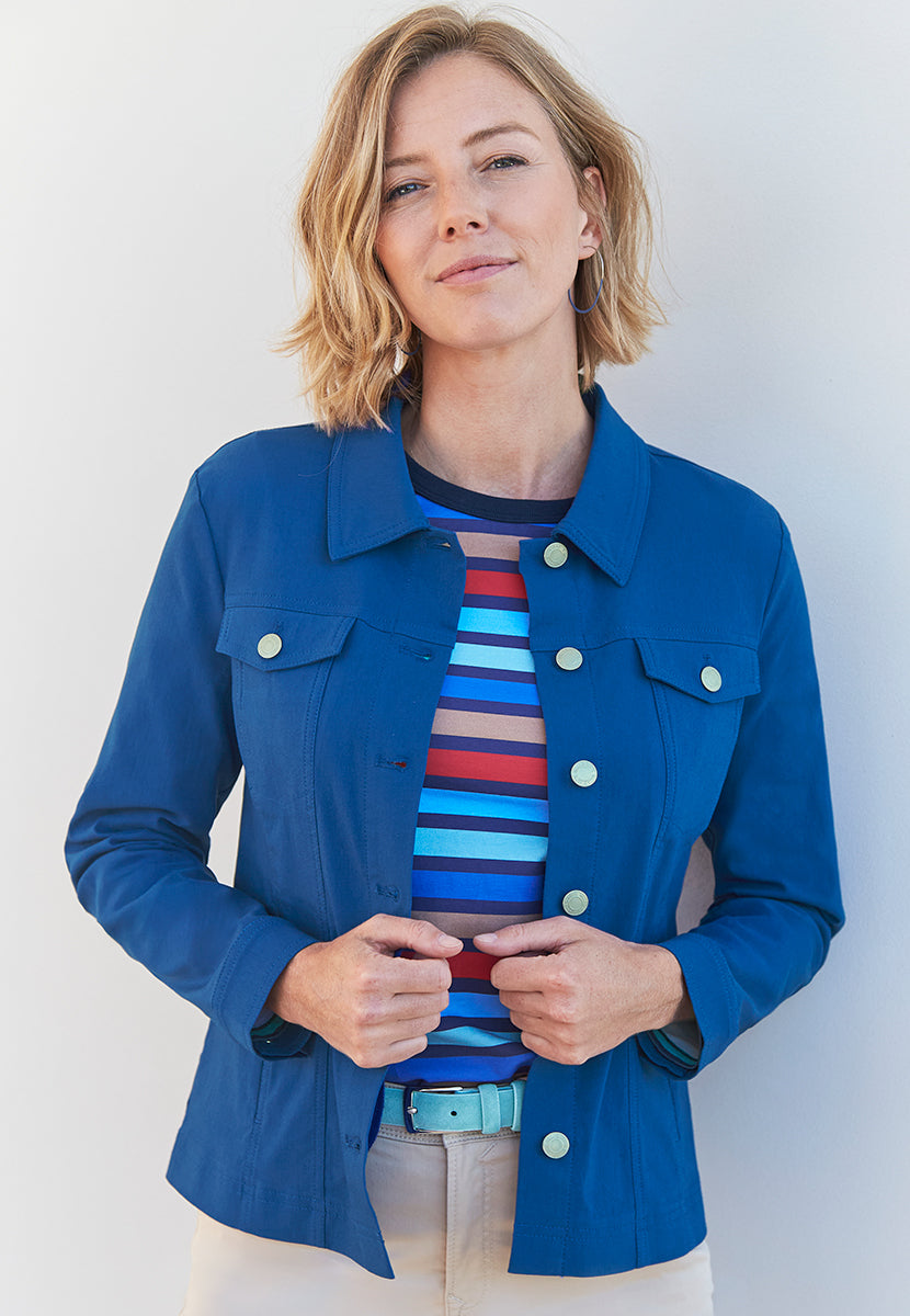 Jessi Denim Styling Jacket - Lapis Blue