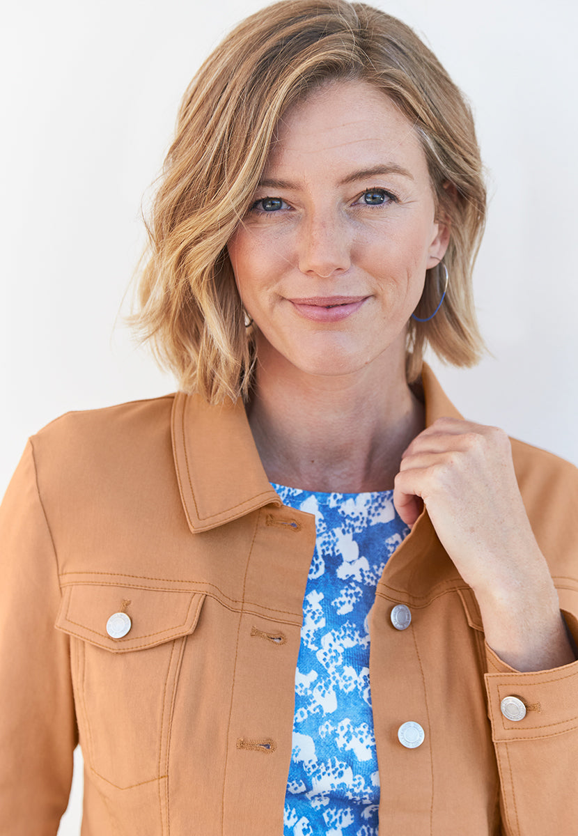 Jessi Denim Styling Jacket - Soft Tan