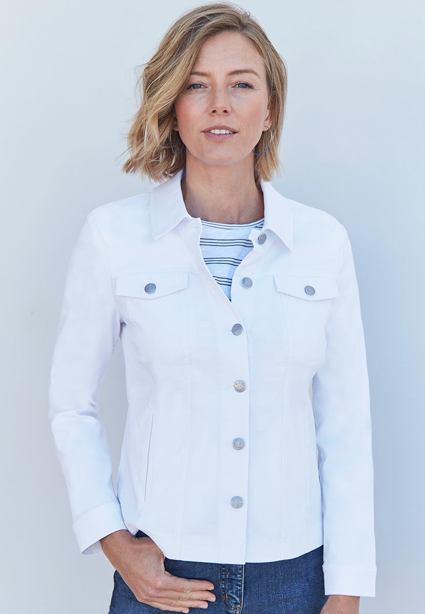 Jessi Denim Styling Jacket - White