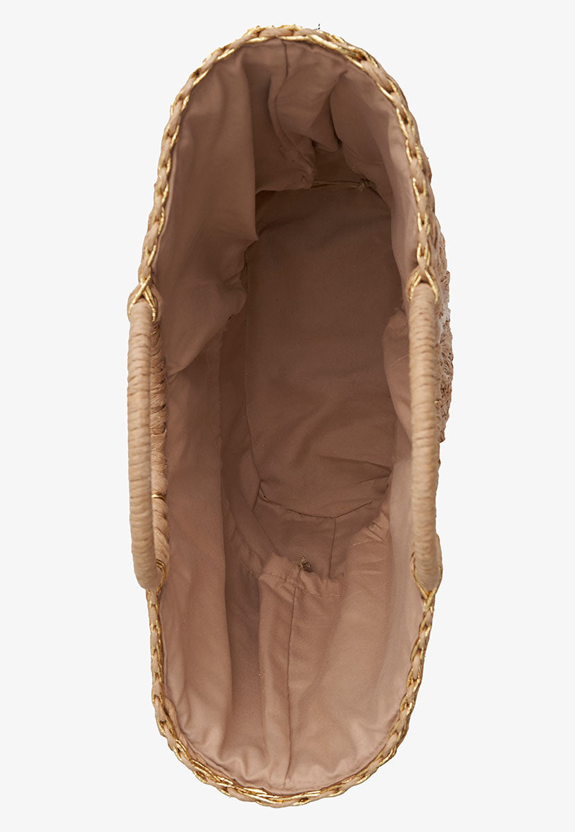 Jada Hoop Handle Bag - Natural