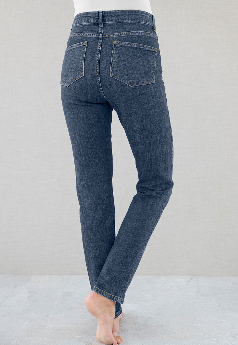Layla Slim Leg Jean - Mid Denim
