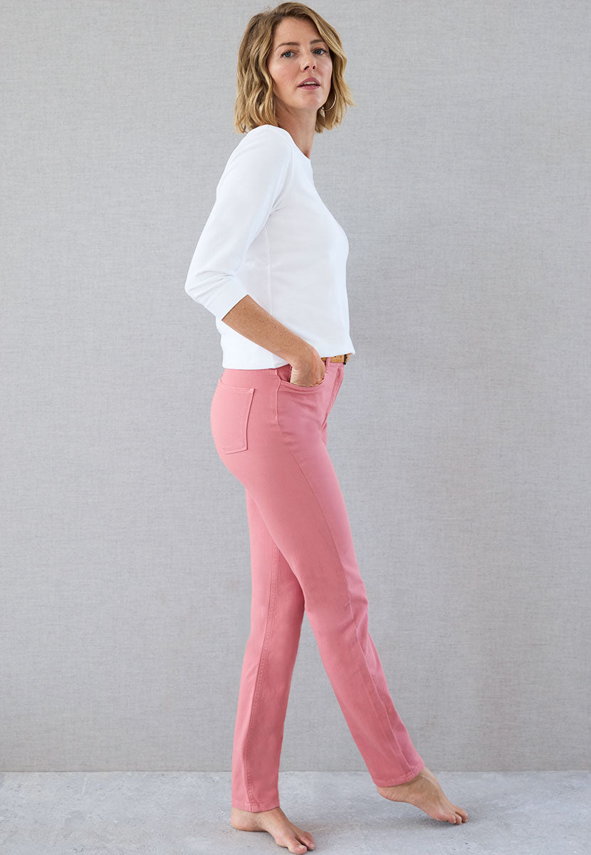 Layla Slim Leg Jean - Rose