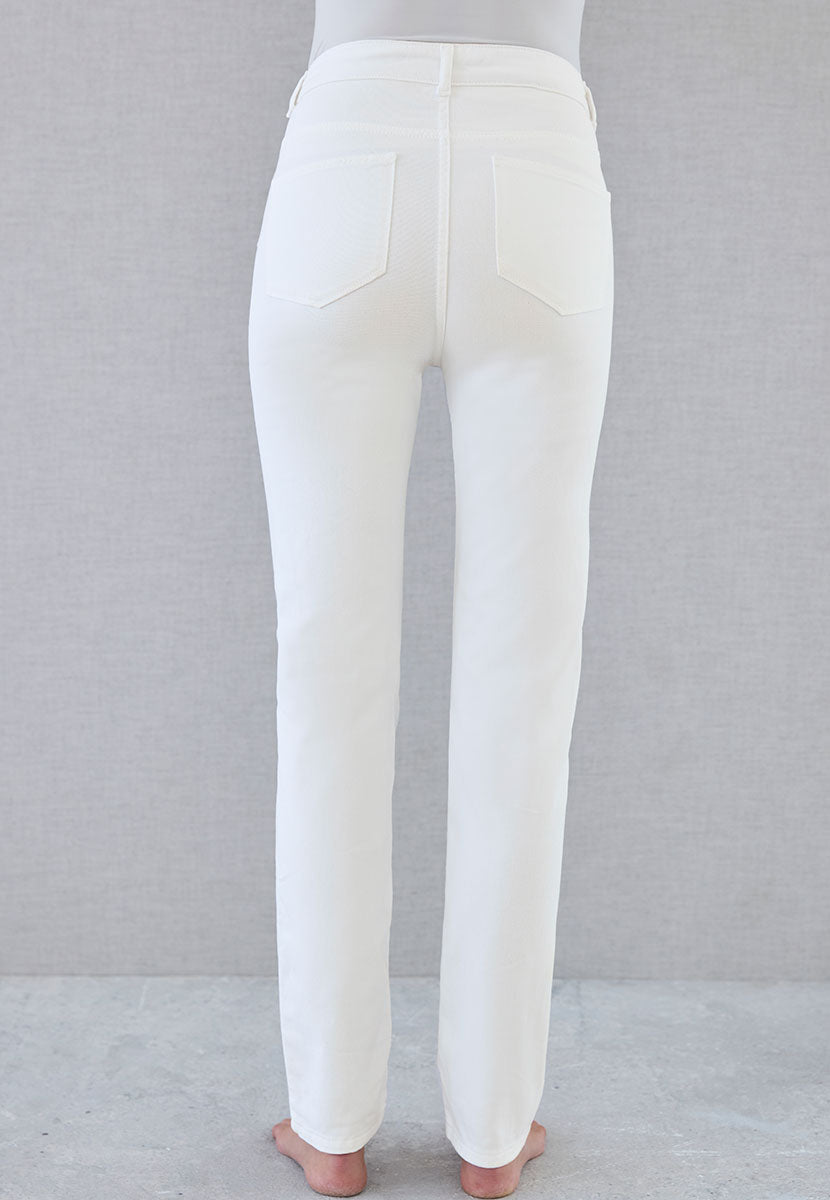 Layla Slim Leg Jean - White