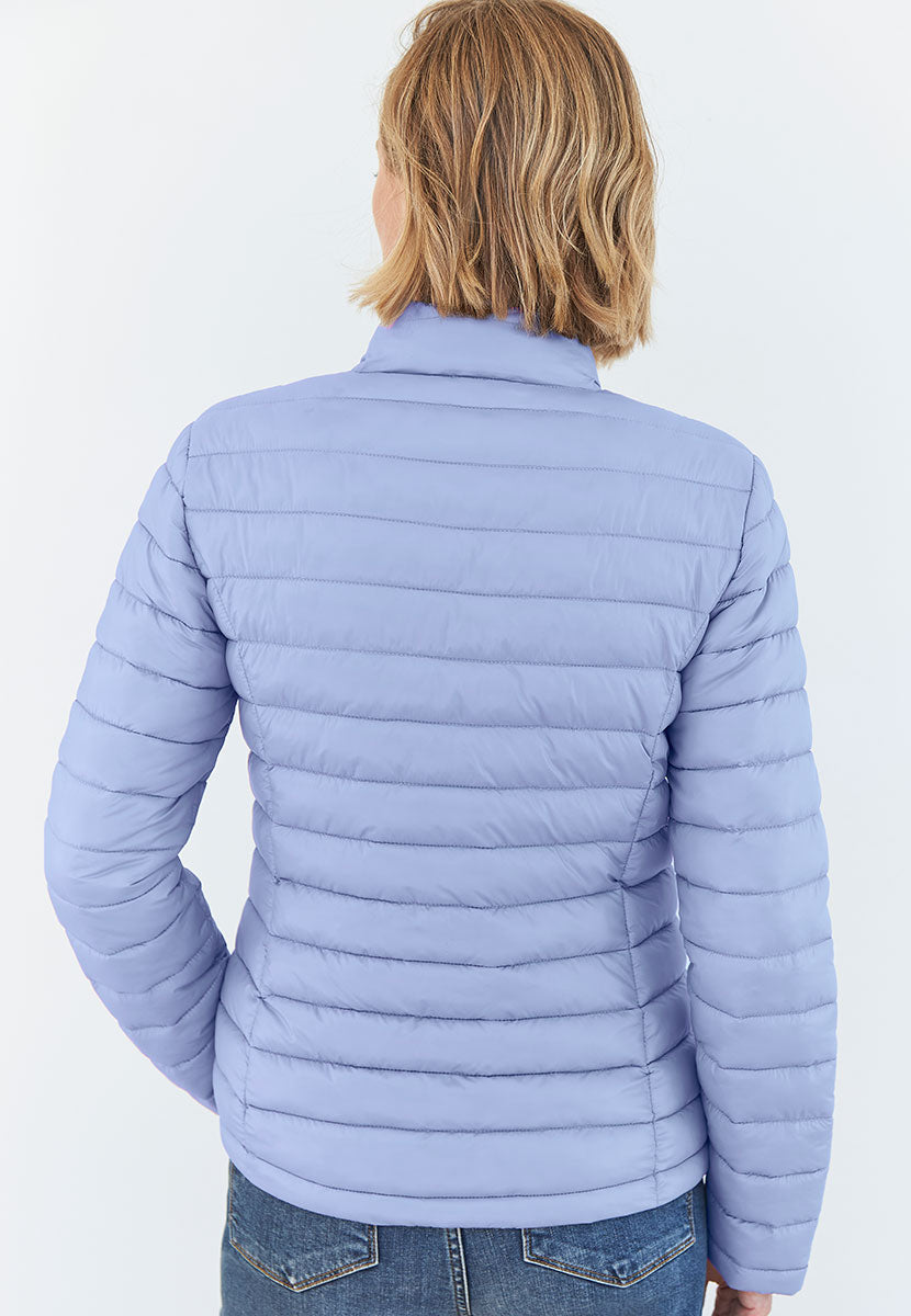 Millie Long Sleeve Padded Jacket - Cornflower Blue