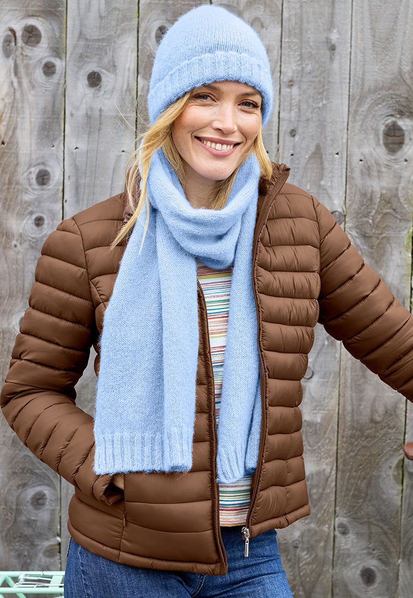Millie Long Sleeve Padded Jacket - Praline Accessory View