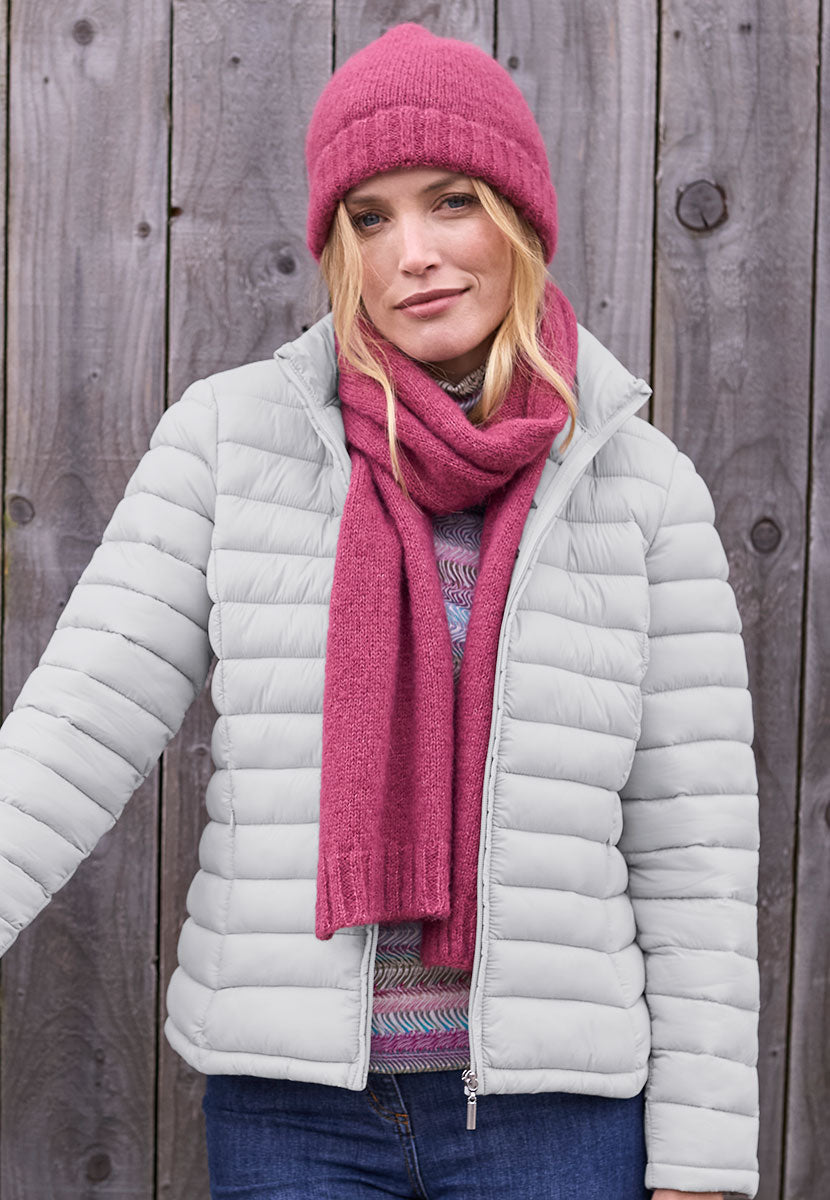 Millie Long Sleeve Padded Jacket - Silver Grey Accessory View