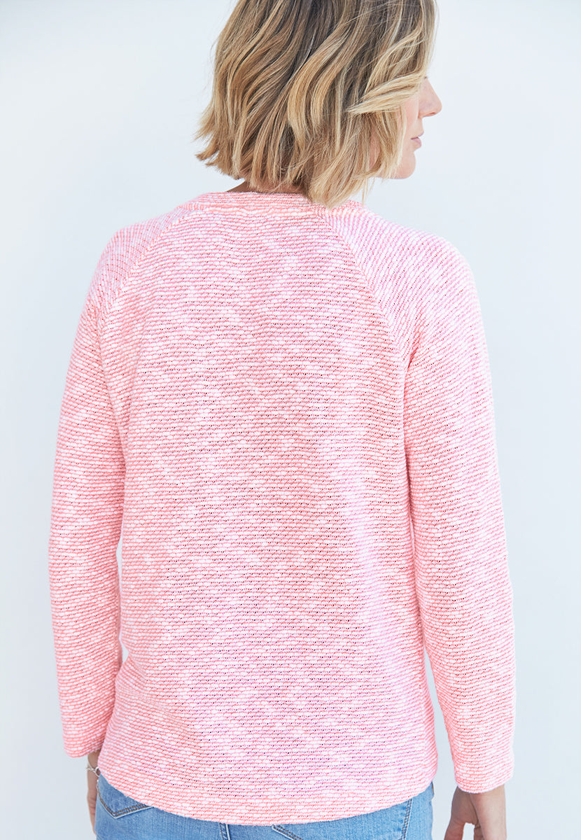 Mya Knitted-Look Top - Rose Pink