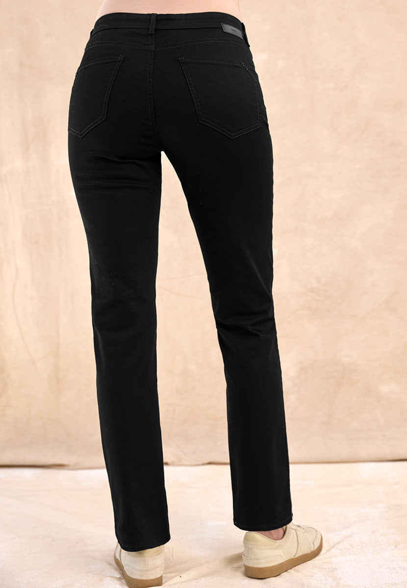 BRAX Premium Denim Carola Black Denim Back View