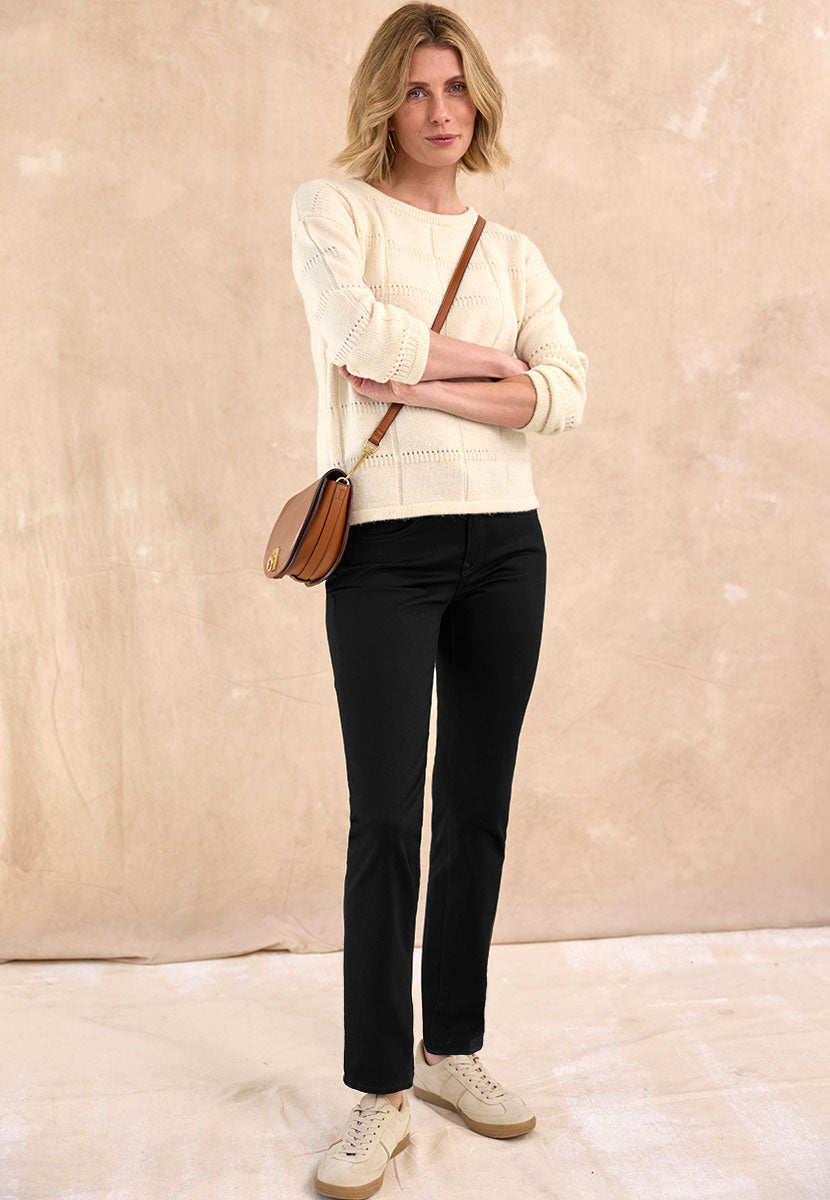 BRAX Premium Denim Mary Black Denim Front View