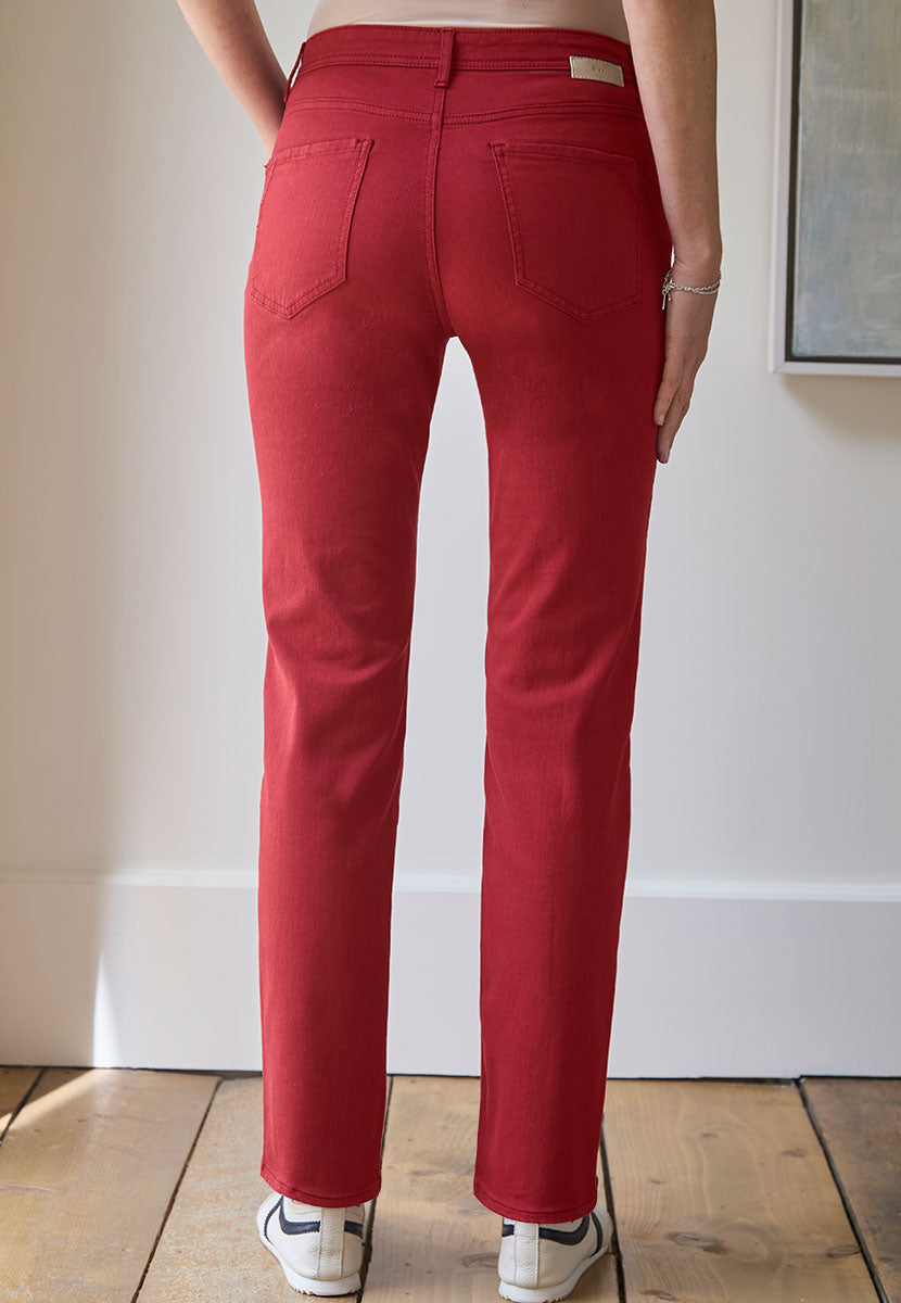 BRAX Premium Denim Mary Jeans - Cranberry Back View