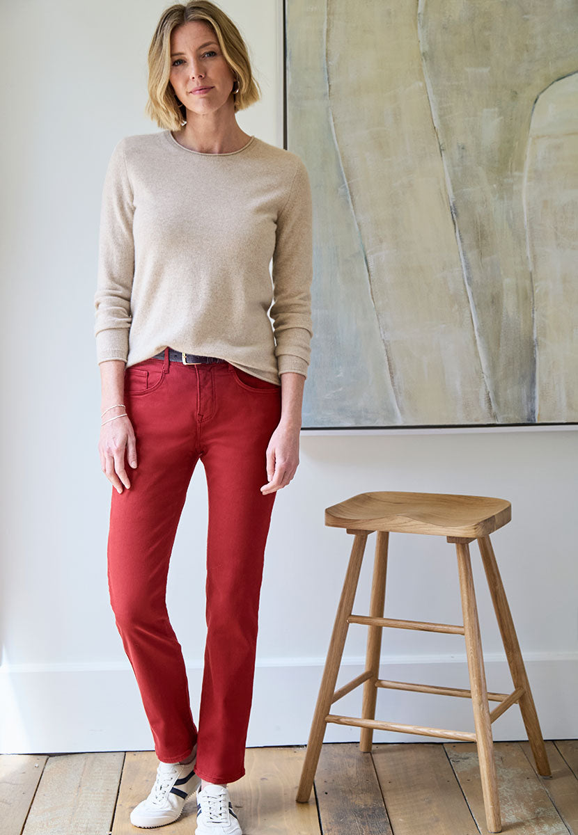 BRAX Premium Denim Mary Jeans - Cranberry Front View