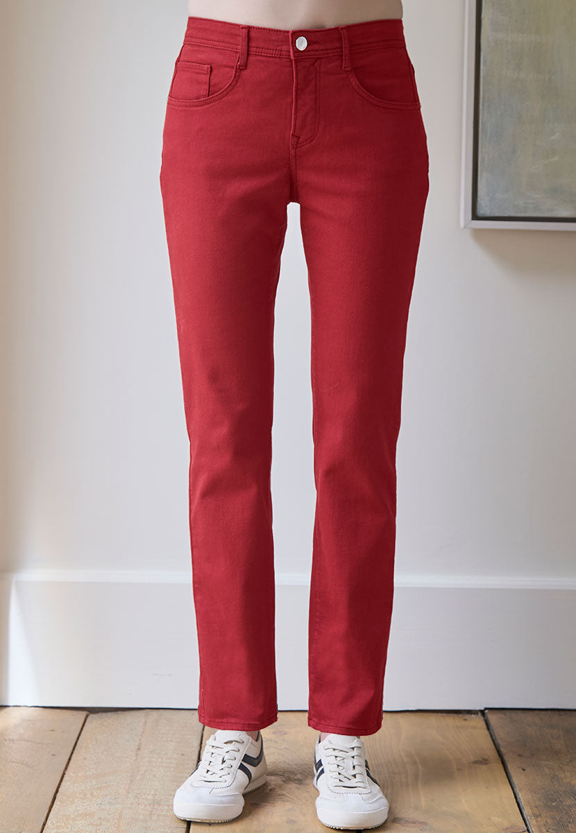 BRAX Premium Denim Mary Jeans - Cranberry Front Alt View