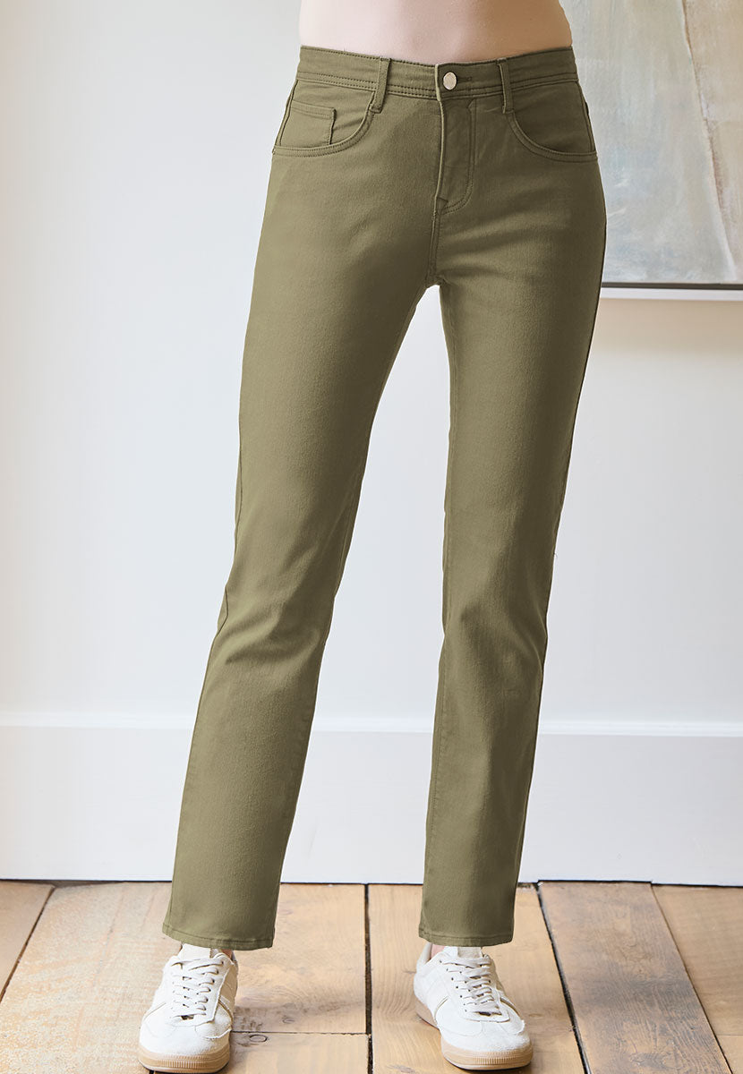 BRAX Premium Denim Jeans - Khaki Front Alt View