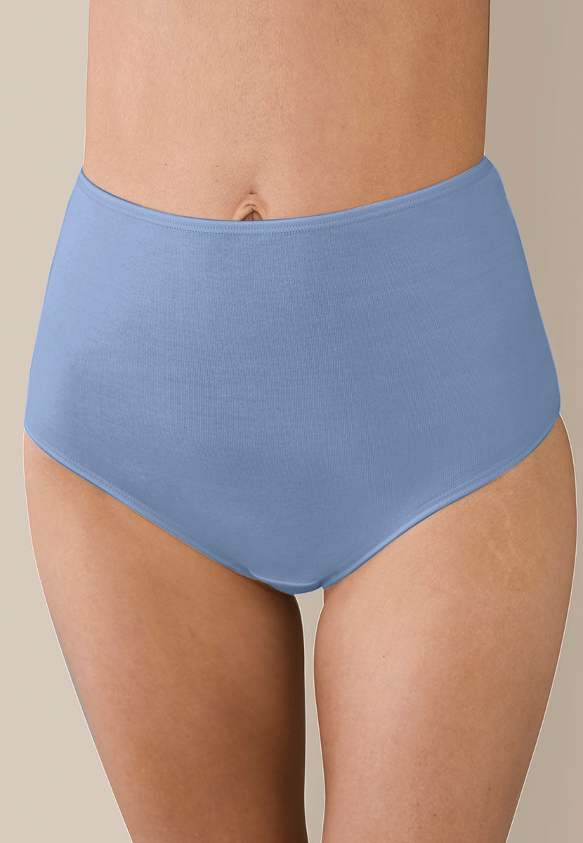 2 Pack Pure Cotton Full Brief - Cornflower Blue