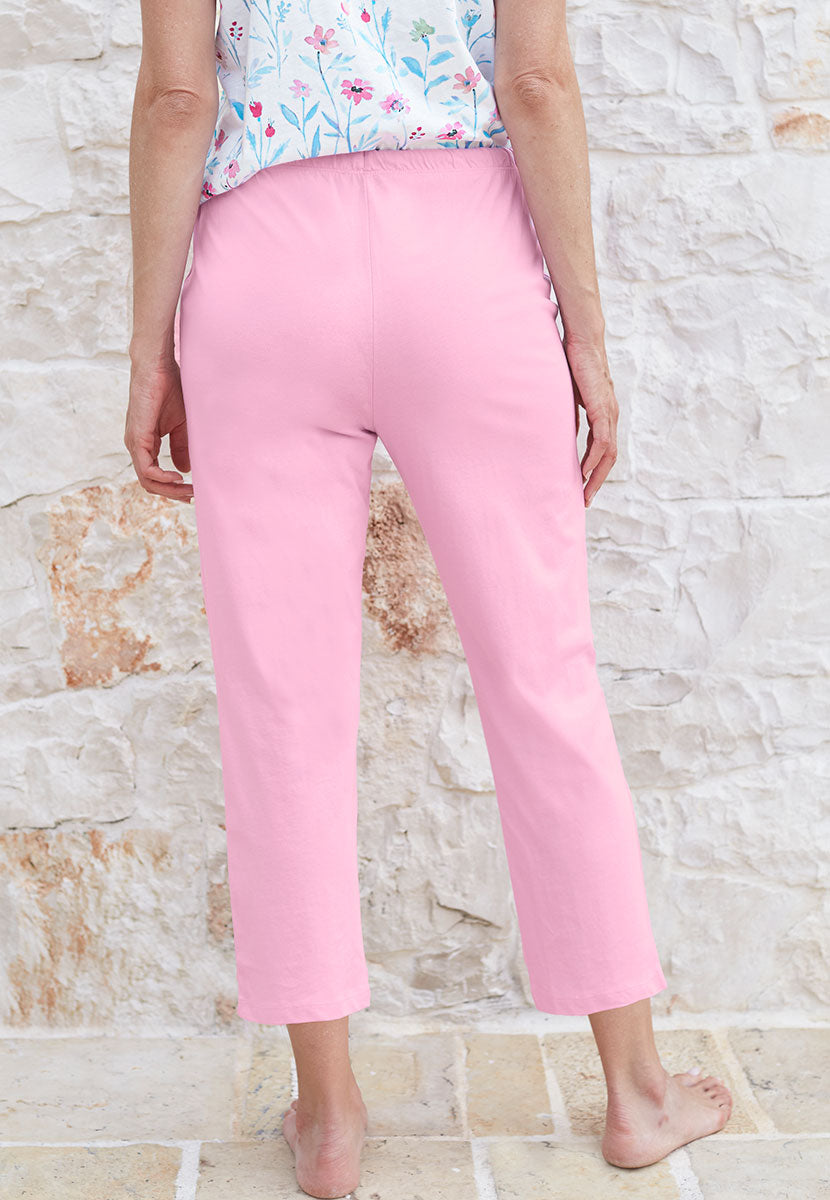 Rosalyn Short Sleeve Cotton Jersey Pyjama Set - Madalena Print