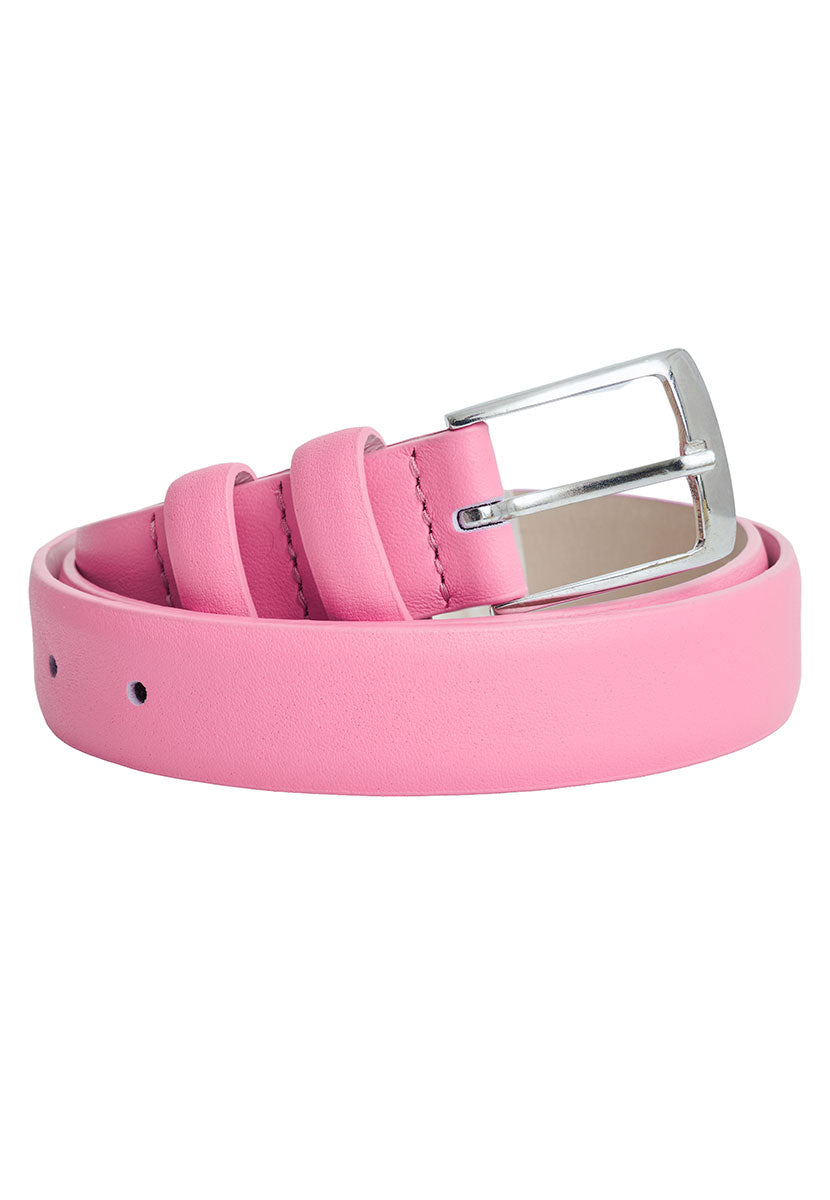 Leather Belt - Rose Pink