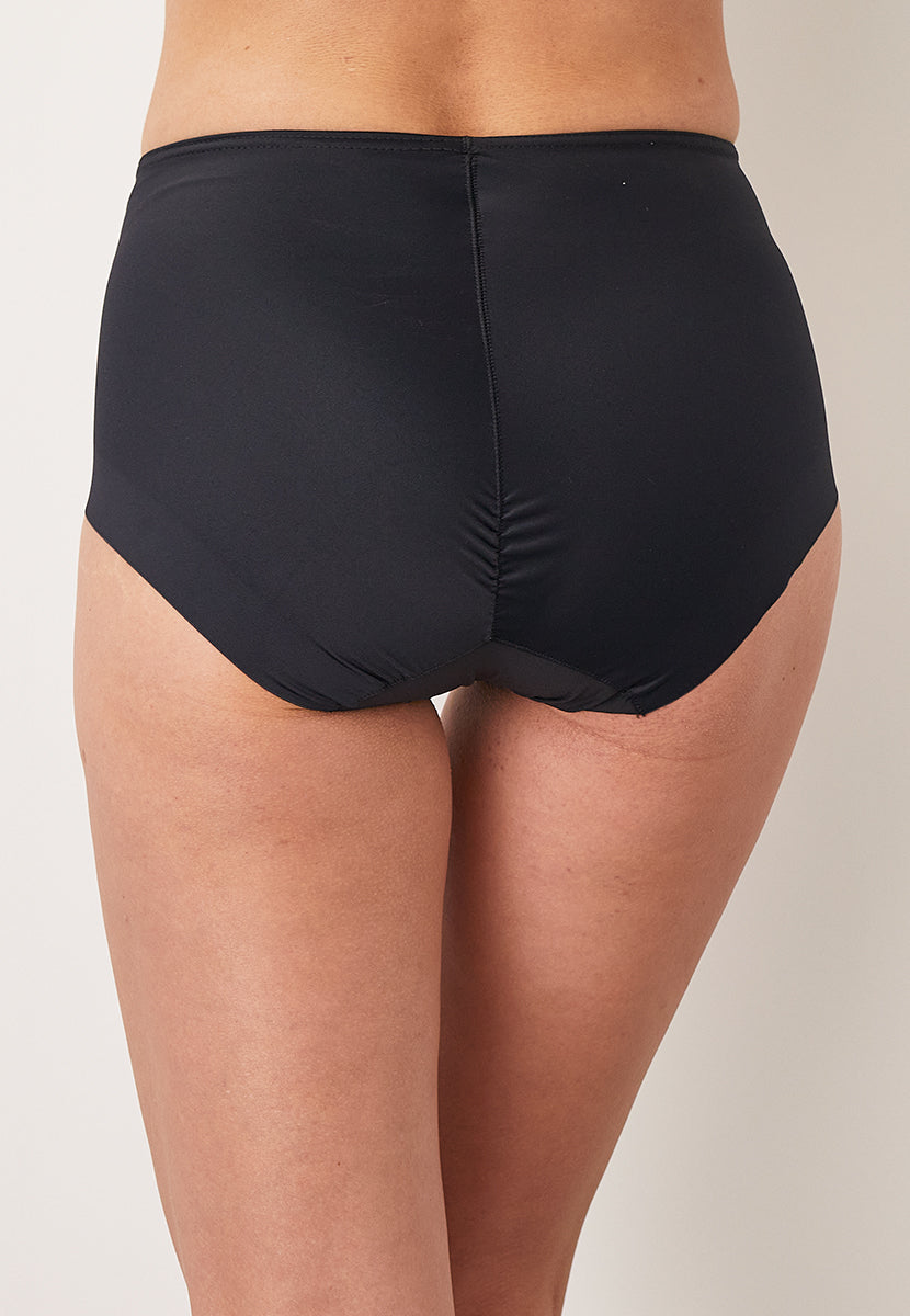  Shapewear - Perfect Curves Full Brief - Black Back View
