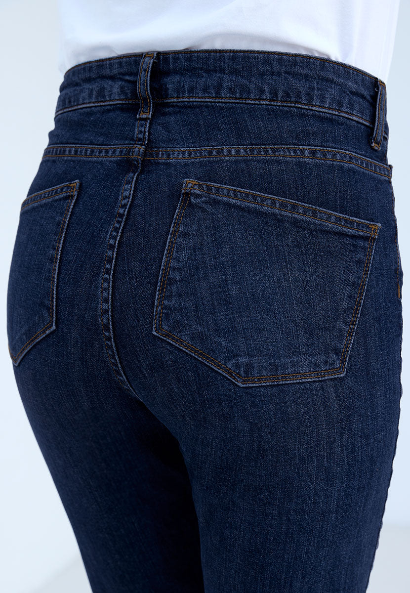 Sophia Slim Leg Jean - Dark Denim