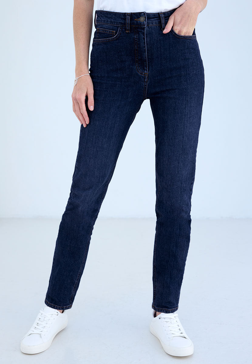 Sophia Slim Leg Jean - Dark Denim