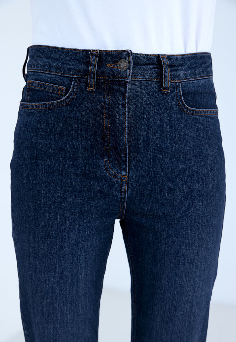 Sophia Slim Leg Jean - Dark Denim