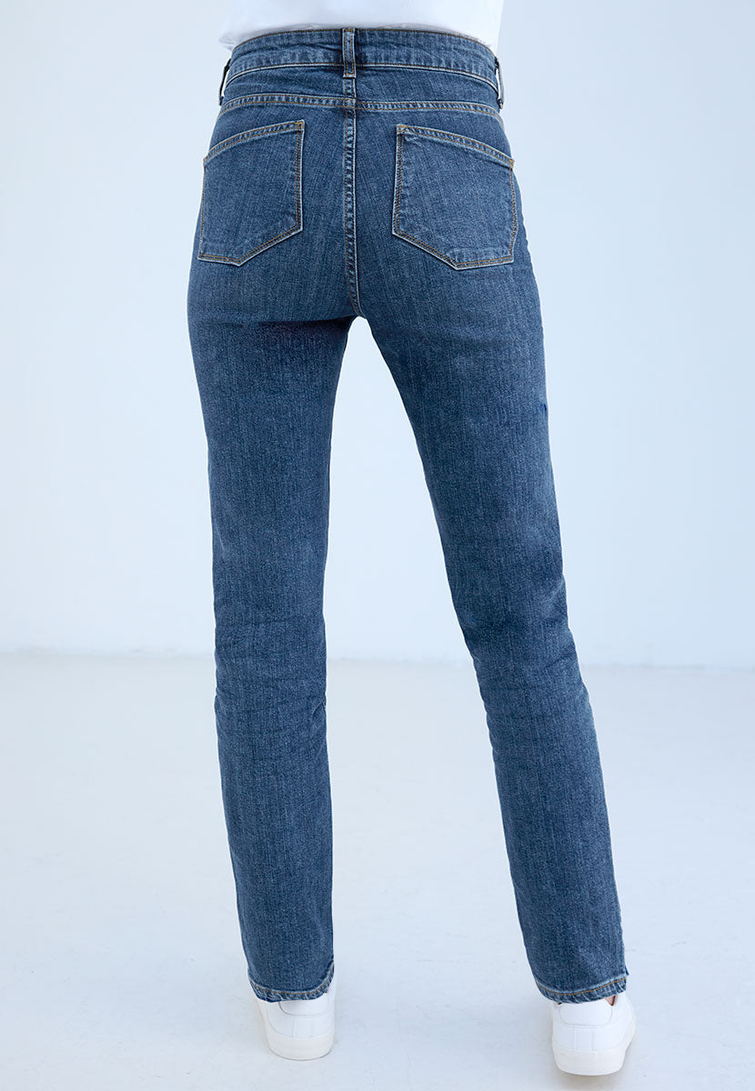 Sophia Slim Leg Jean - Mid Denim