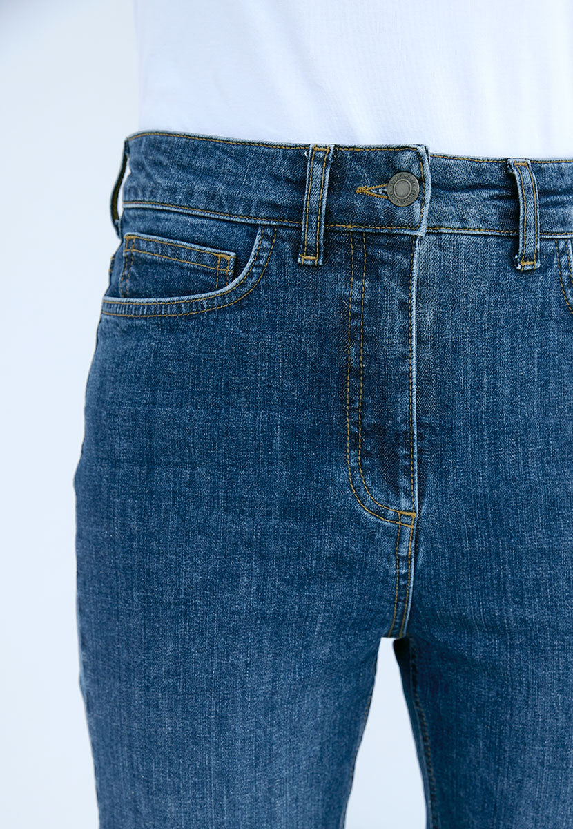Sophia Slim Leg Jean - Mid Denim