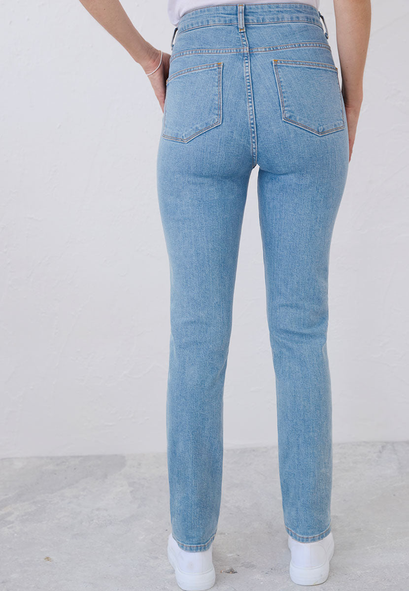 Sophia Slim Leg Jean - Light Denim