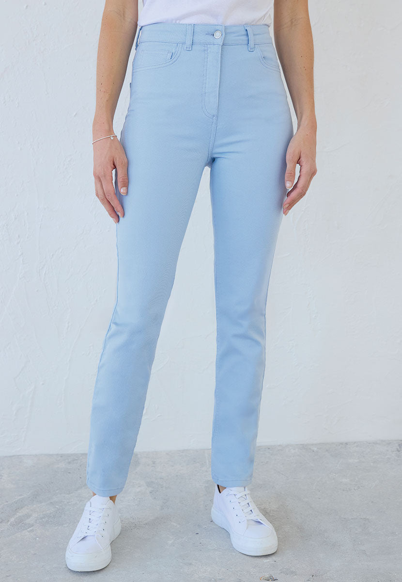 Sophia Slim Leg Jean - Soft Blue