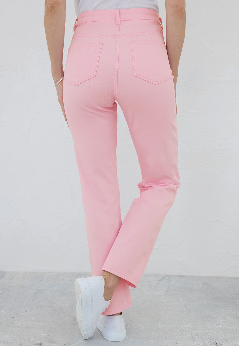 Stevie Straight Leg Jean - Blossom Back View