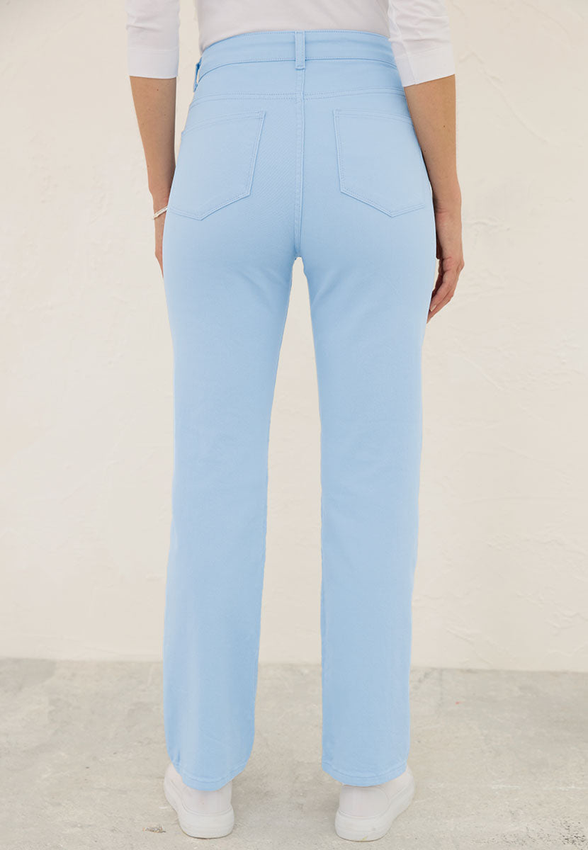 Stevie Straight Leg Jean - Soft Blue