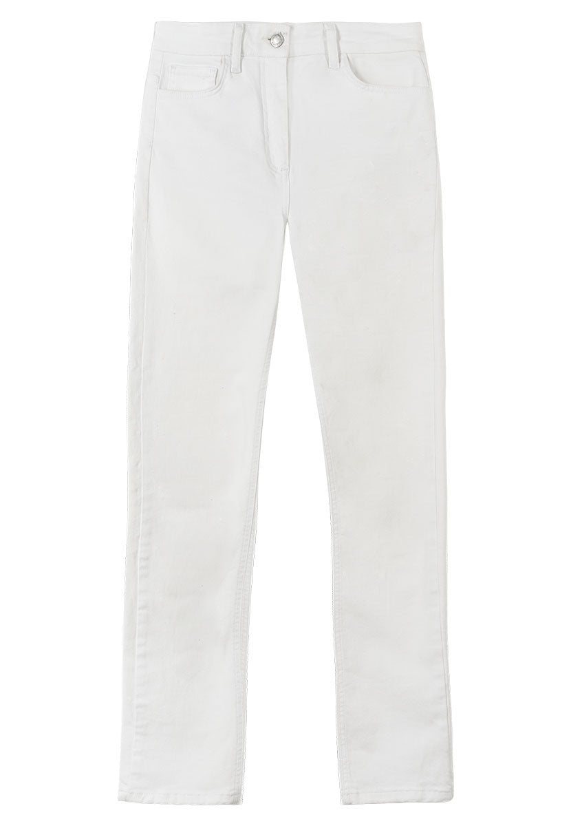 Stevie Straight Leg Jean - White