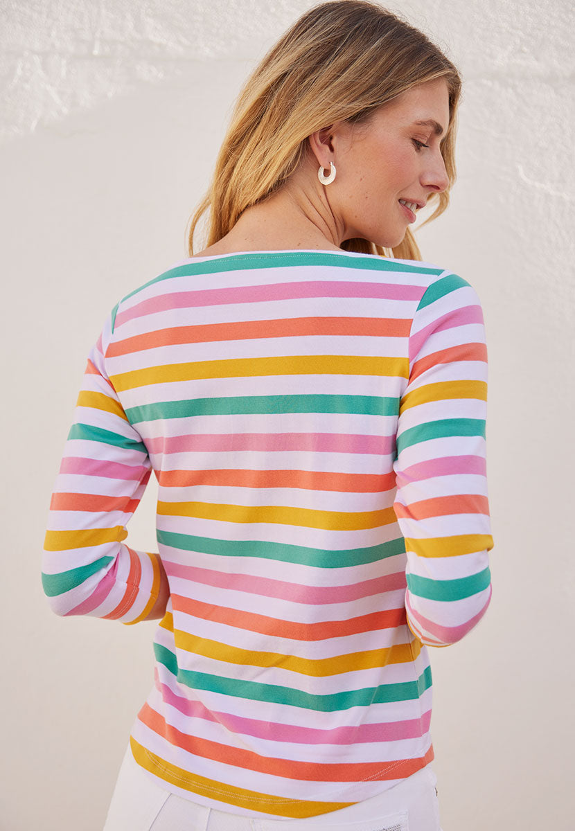 Suzi Top Stripe - Multi Back View