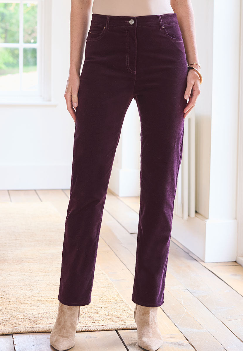 Vanessa Velvet Jean Blackcurrant Alternative View