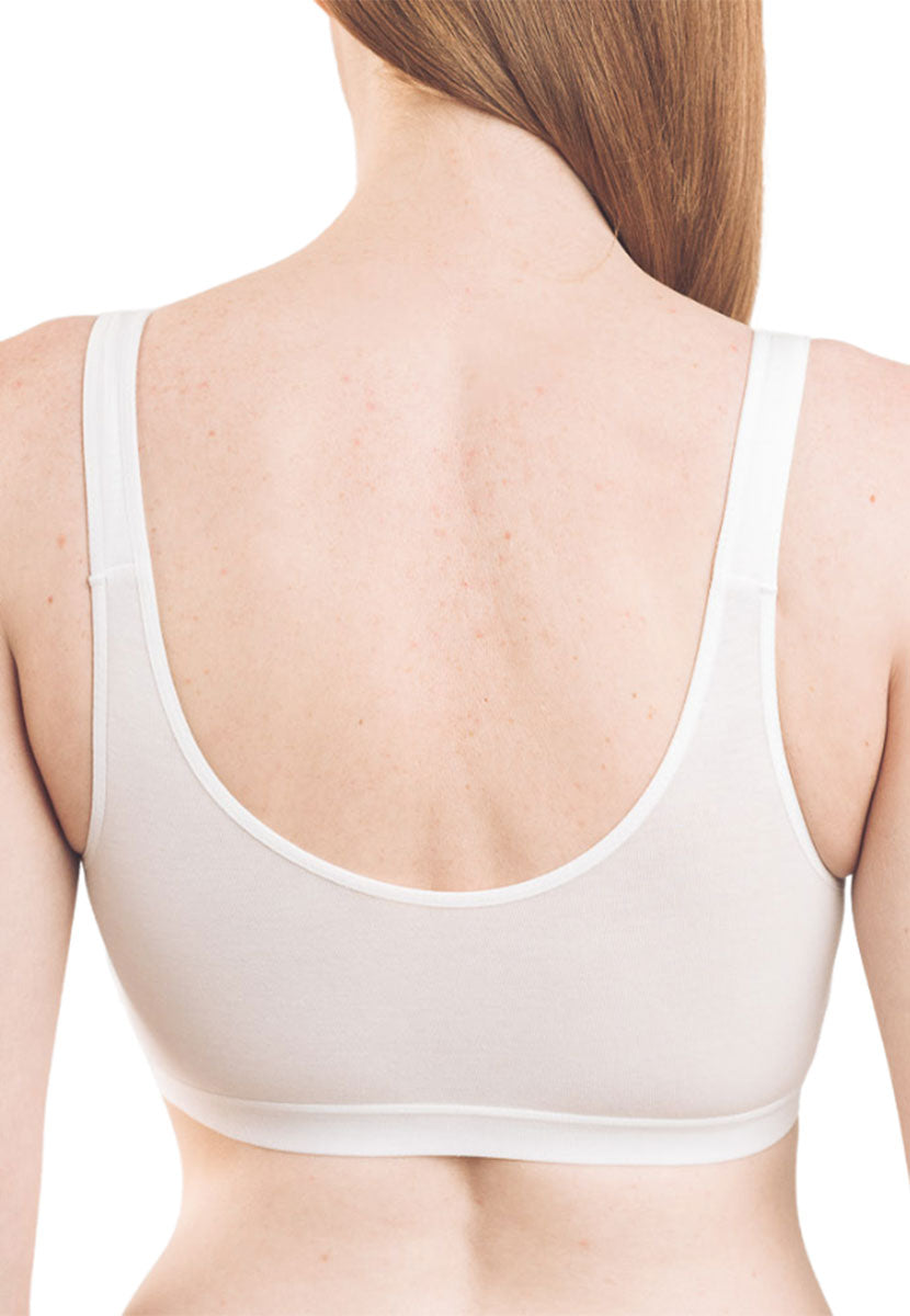 Royce Front Fastening Bra - White