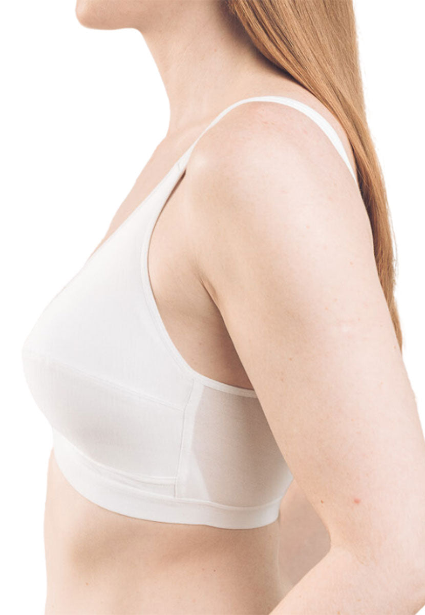 Royce Front Fastening Bra - White