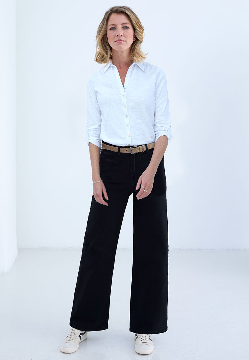 Willow Wide Leg Jean - Black