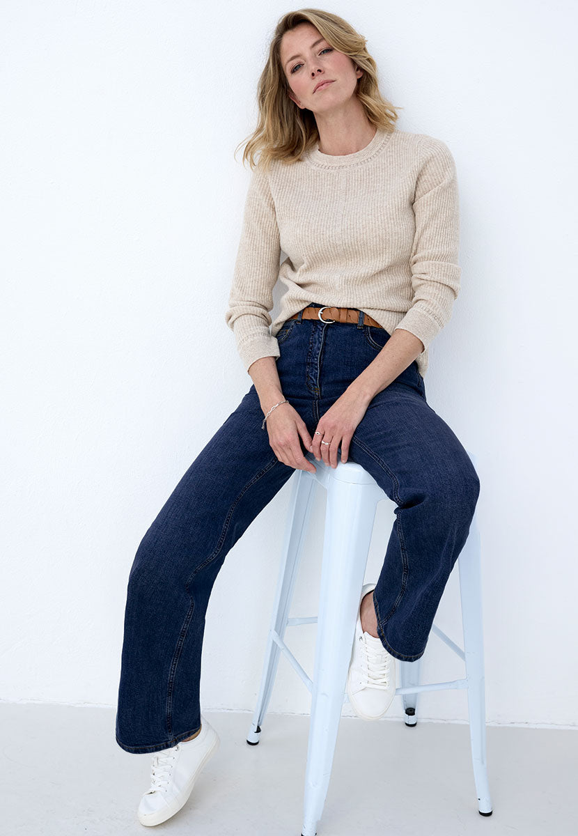 Willow Wide Leg Jean - Dark Denim